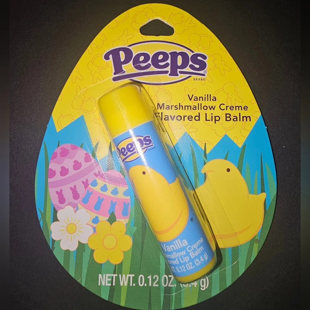 PEEPS Easter Yellow Marshmallow Vanilla Lip Balm Small Gift Bundle NEW - Picture 4 of 8